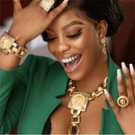 Venda quente moda senhoras colar conjunto de jóias forma de rosto corrente pingente design grandes brincos anel quadrado presente luxo bijoux