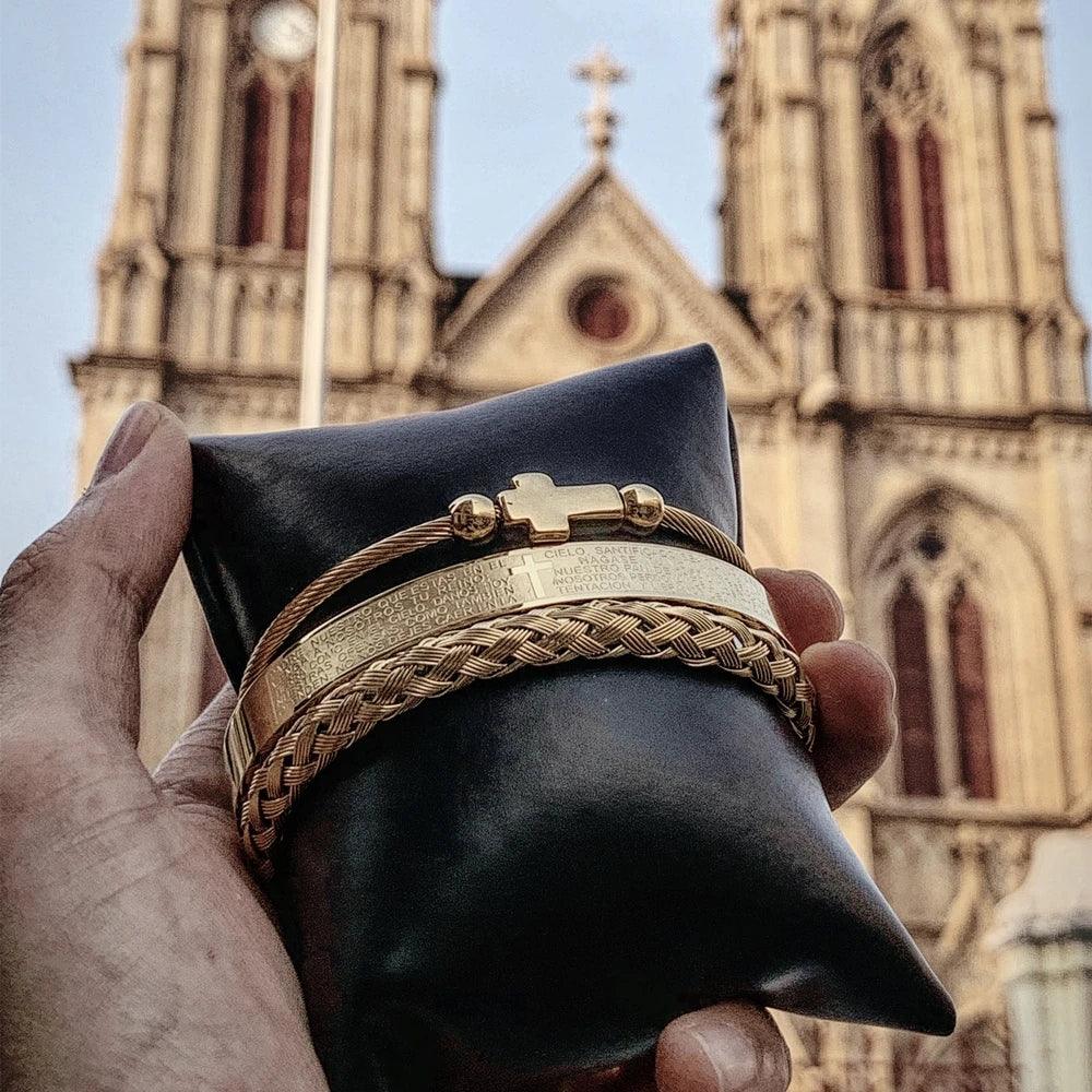 Conjunto Bracelete Cruz