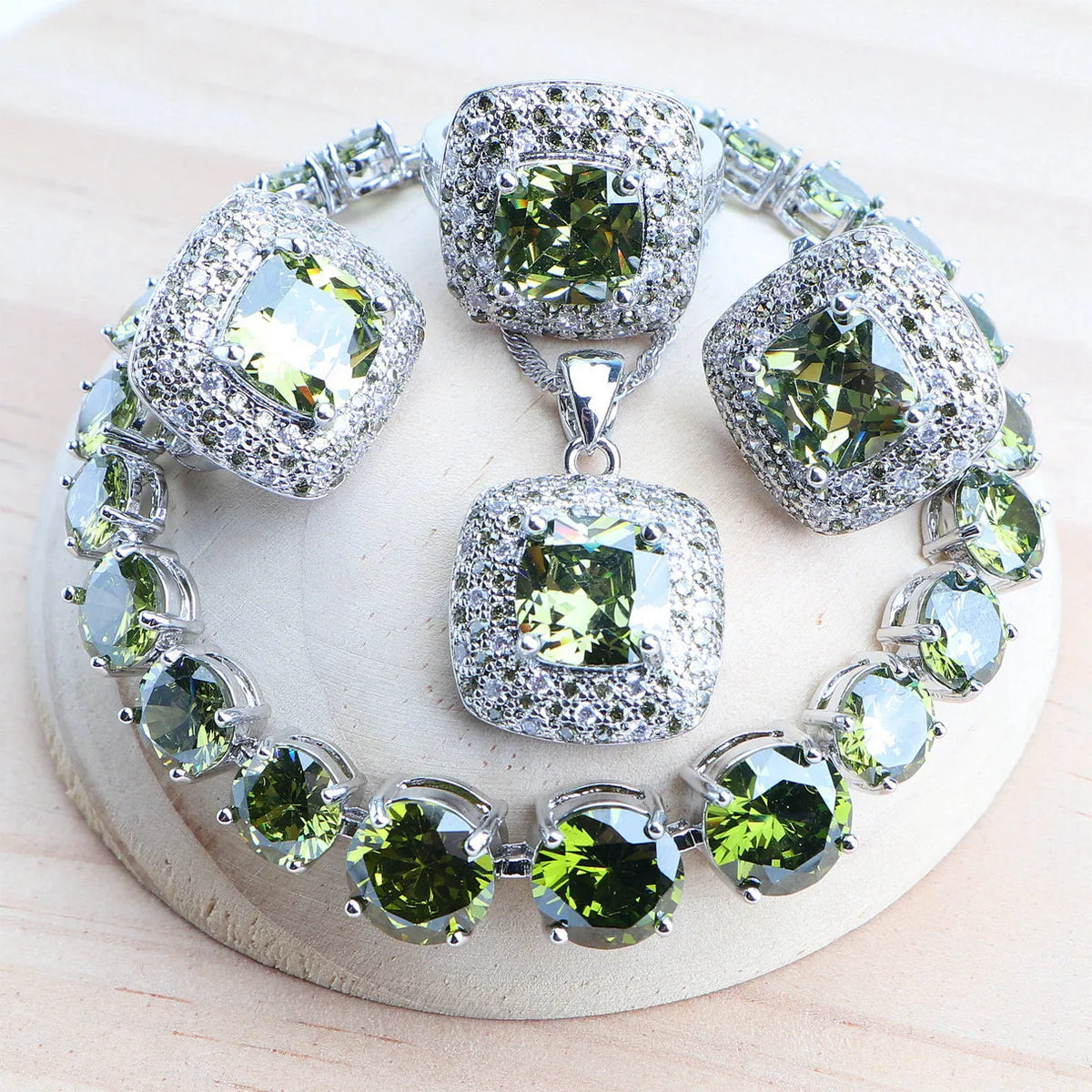 Conjuntos de joias de noiva femininas de zircônia roxa prata 925 joias finas de fantasia brincos de casamento anéis pulseiras colar com pingente