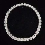 Iced Out Bling Hip Hop Colar de Corrente para Homens e Mulheres, Moda Charme Jóias, 12.5mm Largura Cadeia Quadrada