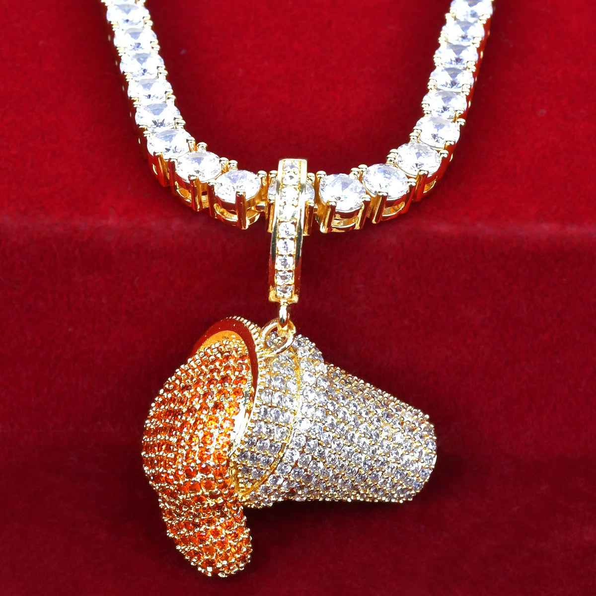 Roxo Ice-cream Shaped Pingente Hip Hop Rock Street Jóias