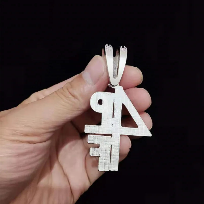 Masculino feminino hip hop 4pf carta pingente colar miami corrente cubana gelado para fora bling hiphop colares moda charme jóias