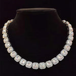 Iced Out Bling Hip Hop Colar de Corrente para Homens e Mulheres, Moda Charme Jóias, 12.5mm Largura Cadeia Quadrada