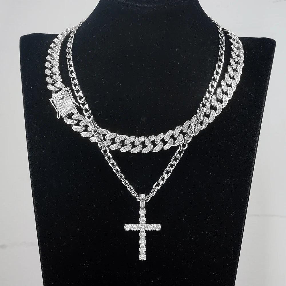 Conjunto Cubano Prateado com 4 Peças