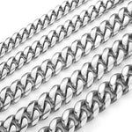 12/14/18/20/22mm grande pesado sólido aço inoxidável cubano miami link corrente colares para homens hip hop bling gelado para fora rapper jóias