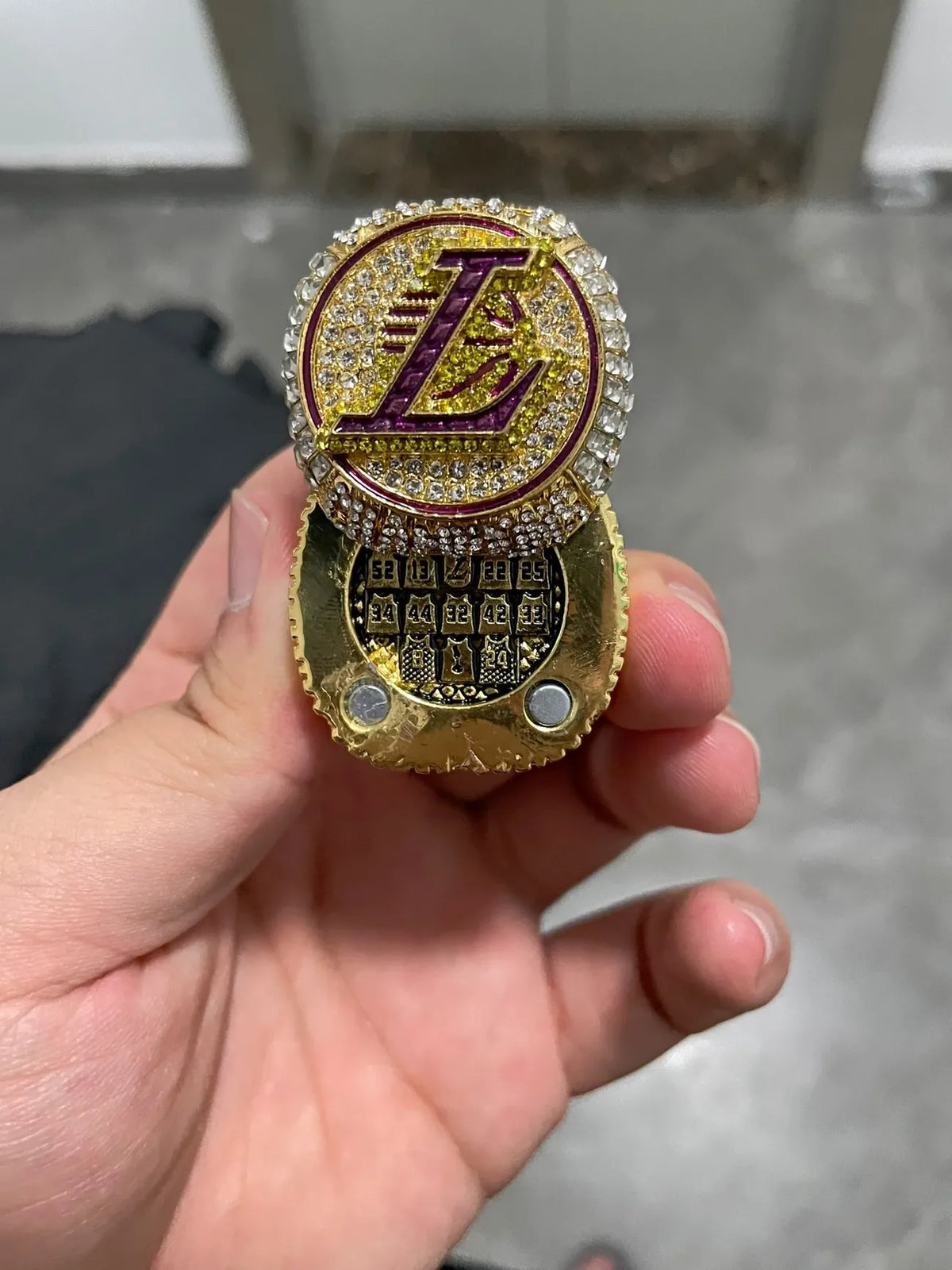 Venda quente anel de campeonato de basquete 2020 lakers flip ring liga jogo completo basquete anel personalizado ornam lembrança adulta presentes