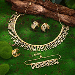 2023 venda quente zircônia cúbica conjunto de jóias de casamento nupcial conjunto de 4 peças conjunto de jóias femininas reprodução de marca de jóias