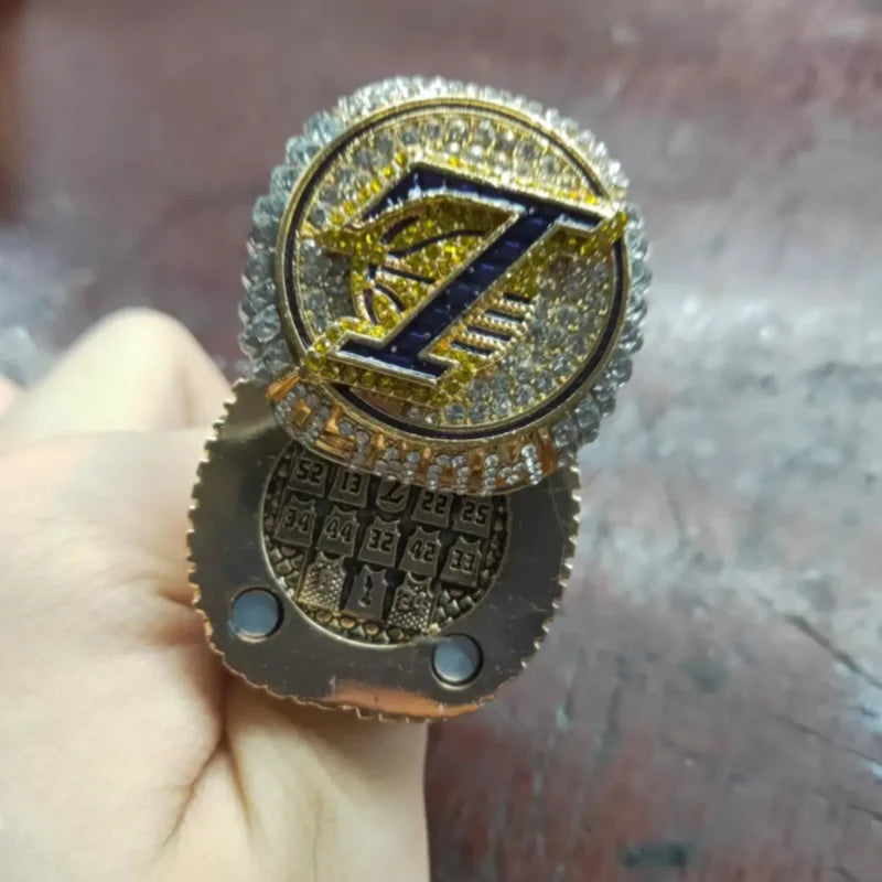 Venda quente anel de campeonato de basquete 2020 lakers flip ring liga jogo completo basquete anel personalizado ornam lembrança adulta presentes