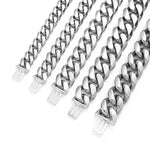 12/14/18/20/22mm grande pesado sólido aço inoxidável cubano miami link corrente colares para homens hip hop bling gelado para fora rapper jóias