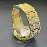 Relógio Brilhante com Fundo Azul