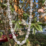 Corrente de bola gelada com letra bolha para homens, colar gargantilha micro pave, joias da moda hip hop, encantos bling