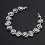 2024 novo conjunto de jóias de 4 peças com zircônia cúbica, adequado para festa de casamento feminino acessórios de casamento dubai, arábia saudita