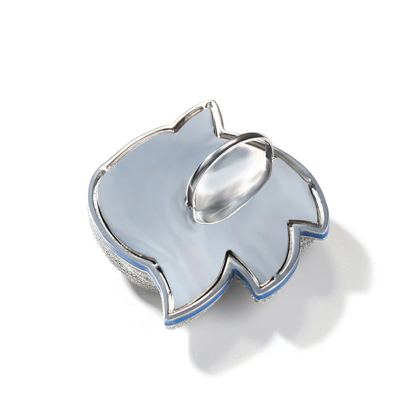 Hip hop 3a + cz pedra pavimentada bling gelado para fora luminoso personagens dos desenhos animados pingente colar para homens rapper clube jóias