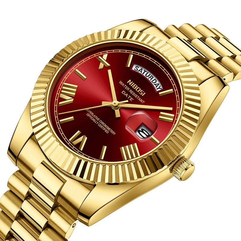 Relógio Masculino Luxuoso em Aço Inoxidável