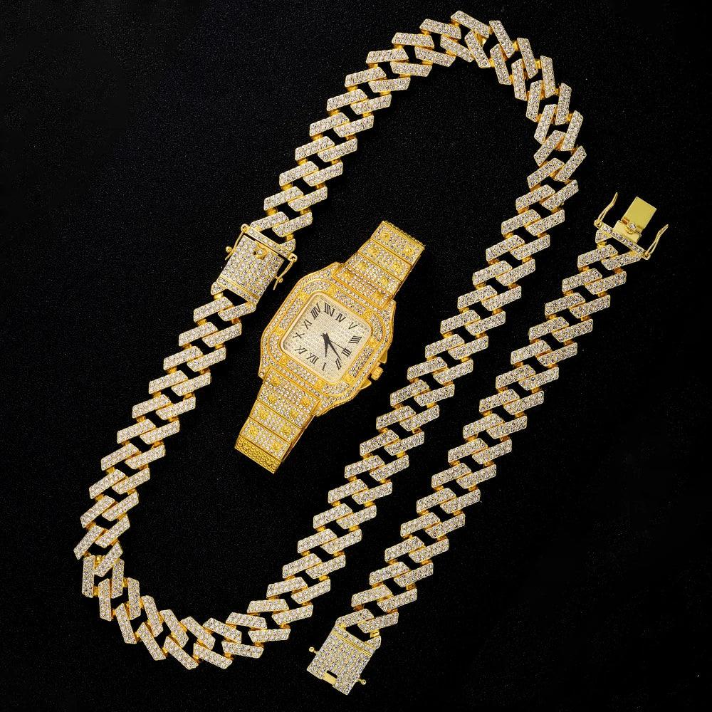 Conjunto Cubano Congelado 20mm 3pcs