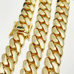 Atacado hip hop jóias 22mm latão cubana corrente luxo 18k banhado a ouro grande pesado sólido miami cubano colar para homem