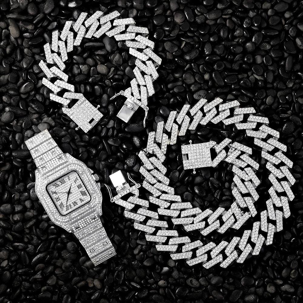 Conjunto Cubano Congelado 20mm 3pcs