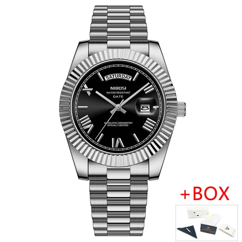 Relógio Masculino Luxuoso em Aço Inoxidável