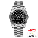 Relógio Masculino Luxuoso em Aço Inoxidável