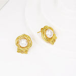 Gzjpei conjunto completo de joias de cor dourada 18k, anel de concha grande, corrente cubana, colar, pulseira para mulheres, joias africanas dubai