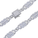 Iced out bling masculino menino jóias 2023 novo design infinito dólar dinheiro cubano link corrente hip hop conjunto de jóias pulseira colar