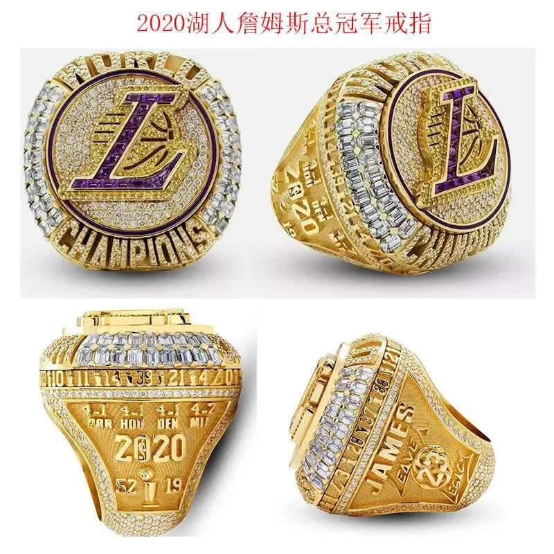 Venda quente anel de campeonato de basquete 2020 lakers flip ring liga jogo completo basquete anel personalizado ornam lembrança adulta presentes
