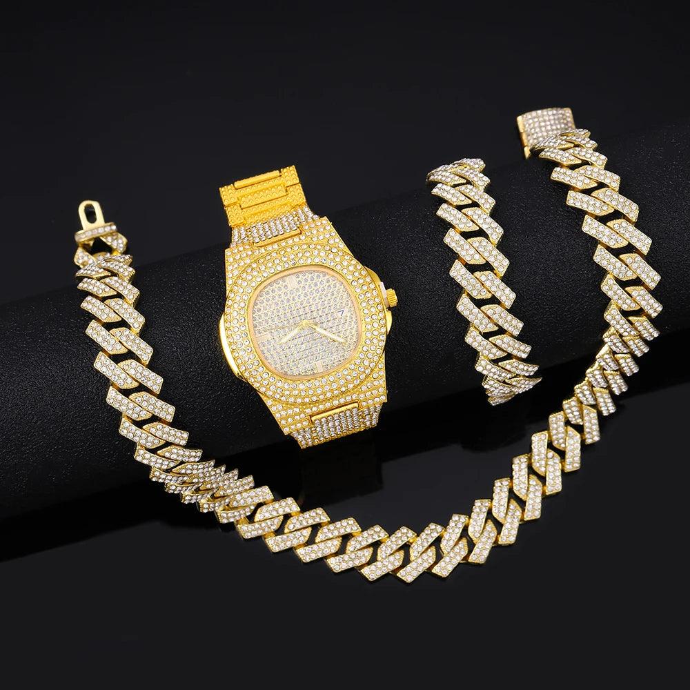 Conjunto Ice Cravejado 16mm