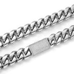 12/14/18/20/22mm grande pesado sólido aço inoxidável cubano miami link corrente colares para homens hip hop bling gelado para fora rapper jóias