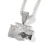 Uwin Trust NO One Pingente Acessórios Punk Gargantilha Homens Hiphop Full Iced Out Colar Homens Corrente Jóias Presente