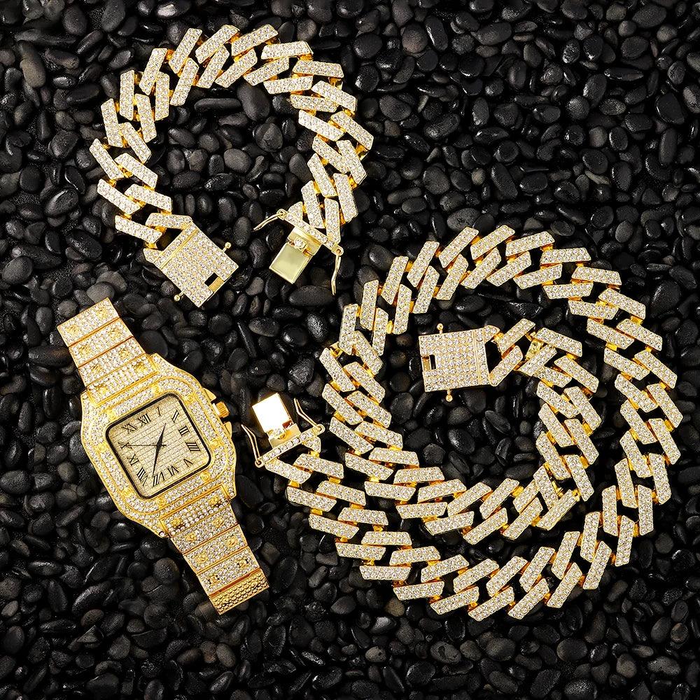 Conjunto Cubano Congelado 20mm 3pcs