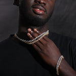 925 prata esterlina estrela redonda moissanite tênis corrente colar para mulheres novo design gelado para fora hip hop jóias finas para o natal