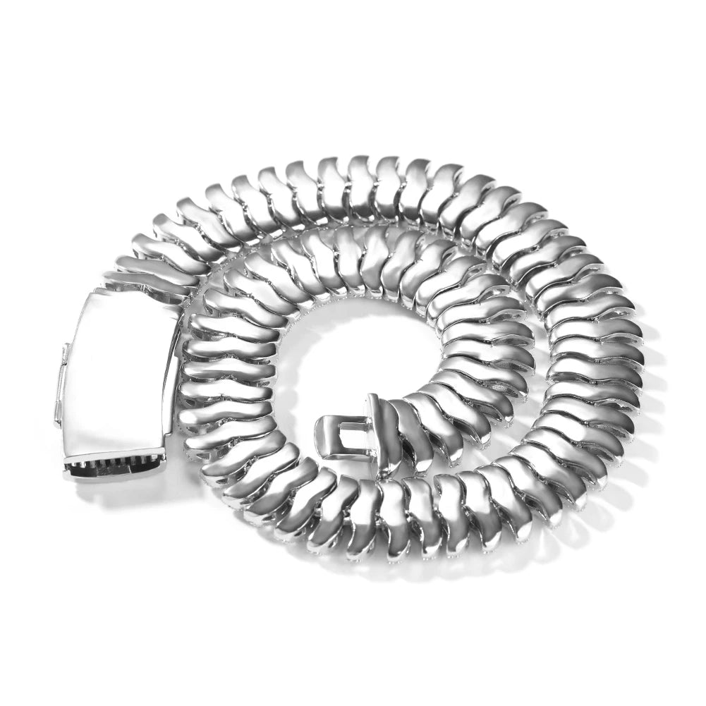 THE BLING KING 21mm Milípede Cuban Link Pulseira Colar Micro Pavimentado Ziconia Cúbica Pesada Miami Corrente Cubana HipHop Jóias