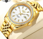 Relógio Masculino Design Criativo com Brilhante