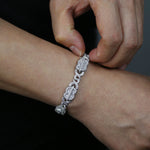 Iced out bling masculino menino jóias 2023 novo design infinito dólar dinheiro cubano link corrente hip hop conjunto de jóias pulseira colar