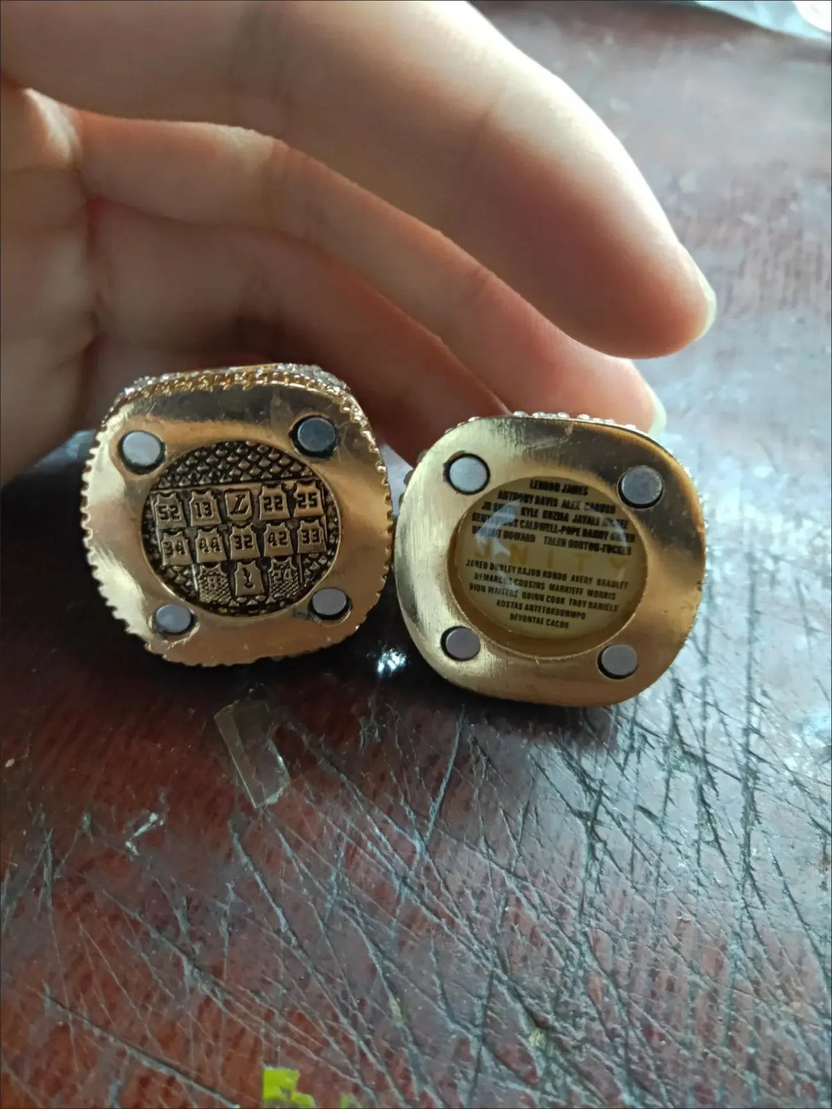 Venda quente anel de campeonato de basquete 2020 lakers flip ring liga jogo completo basquete anel personalizado ornam lembrança adulta presentes