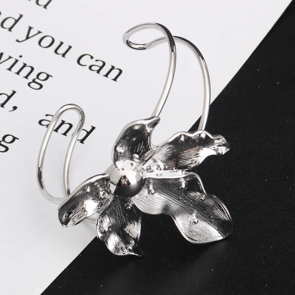 Luxo cor de ouro 4 pçs conjunto de jóias femininas nigeria moda forma borboleta colar brinco pulseira anel para festa africana casamento