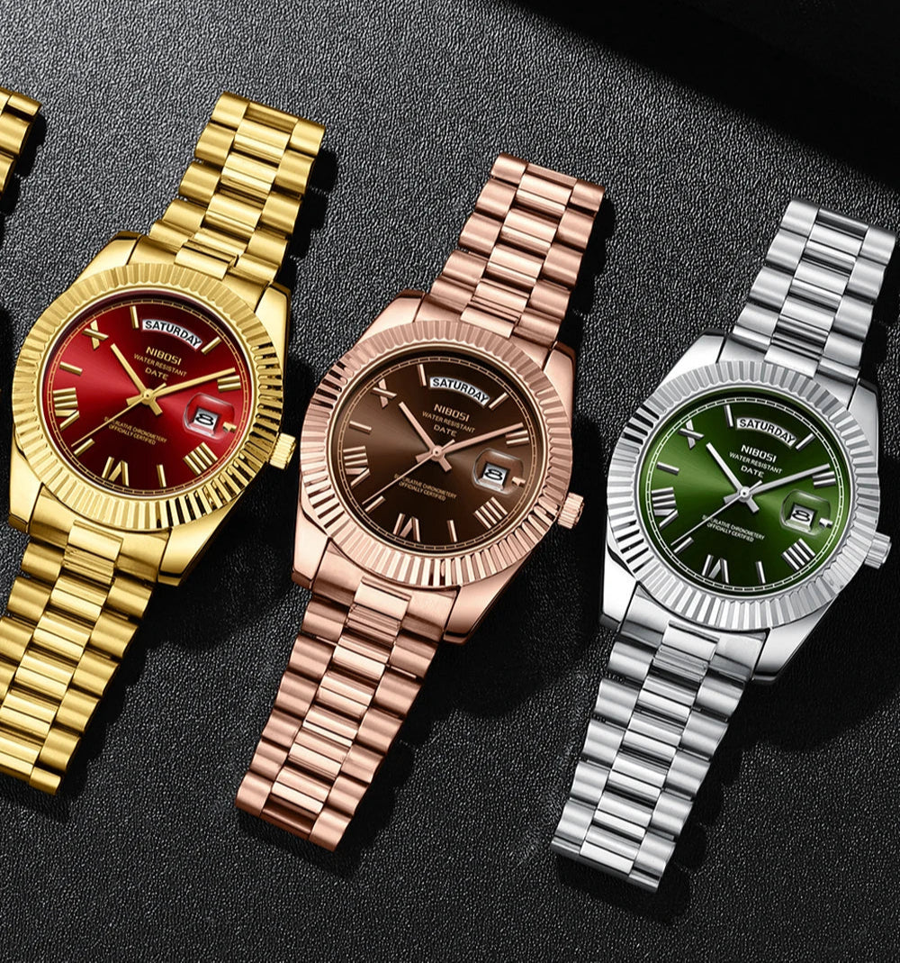 Relógio Masculino Luxuoso em Aço Inoxidável