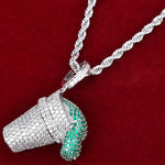 Roxo Ice-cream Shaped Pingente Hip Hop Rock Street Jóias