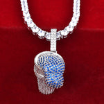 Roxo Ice-cream Shaped Pingente Hip Hop Rock Street Jóias