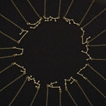 3 Pçs/set 12 Sinal Do Zodíaco Colares Set Para As Mulheres Constelação Pingente Cadeia Gargantilha Aniversário Jóias Com Cartão De Papelão