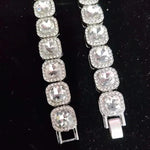 Iced Out Bling Hip Hop Colar de Corrente para Homens e Mulheres, Moda Charme Jóias, 12.5mm Largura Cadeia Quadrada