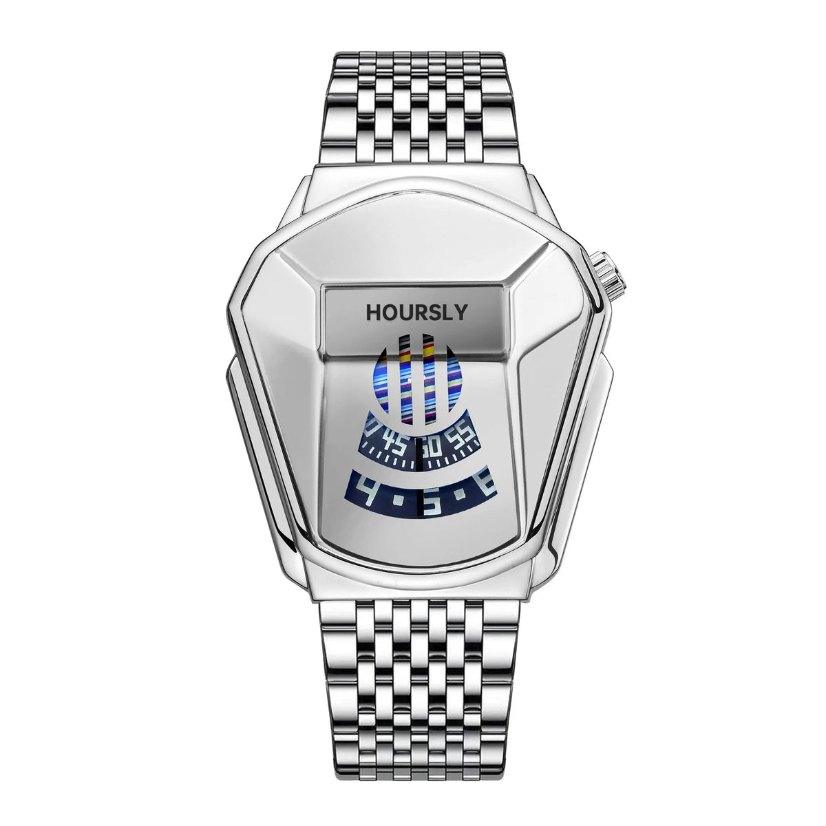 Ouro marca de luxo tendência legal relógio de pulso masculino tecnologia aço inoxidável moda relógio quartzo para homem 2024 relogio masculino