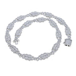 Iced out bling masculino menino jóias 2023 novo design infinito dólar dinheiro cubano link corrente hip hop conjunto de jóias pulseira colar