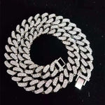 Colar com pingente de tubarão, tamanho grande, para homens, hip hop, joias brilhantes com cristal gelado, corrente cubana miami, joias da moda