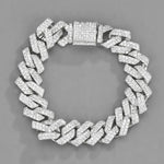 Conjunto Relógio Ice com Pulseira Cubana