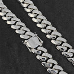 Atacado hip hop jóias 22mm latão cubana corrente luxo 18k banhado a ouro grande pesado sólido miami cubano colar para homem