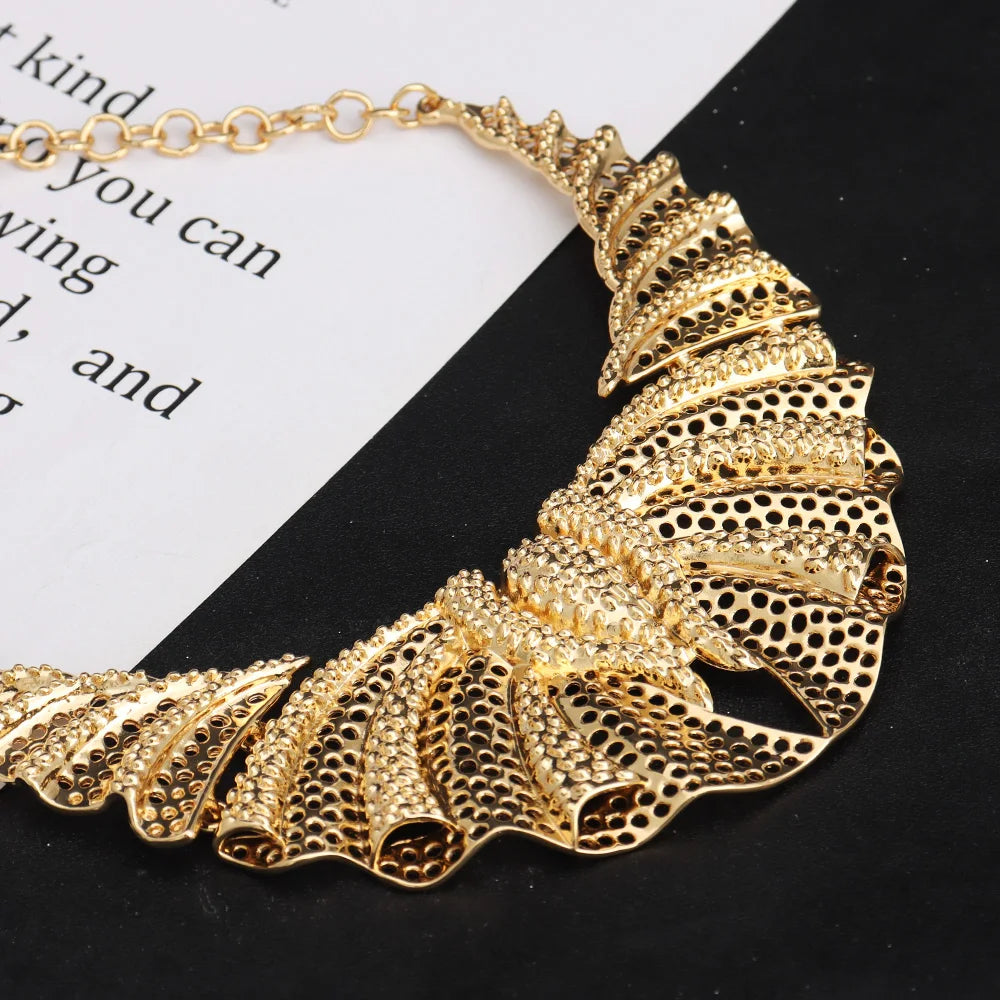 Dubai oco para fora 4 pçs conjunto de jóias para mulheres luxo áfrica sereia cauda padrão brincos colar pulseira anel para festa de casamento