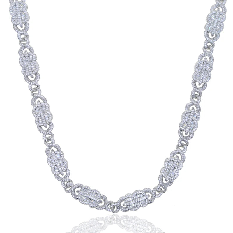 Iced out bling masculino menino jóias 2023 novo design infinito dólar dinheiro cubano link corrente hip hop conjunto de jóias pulseira colar