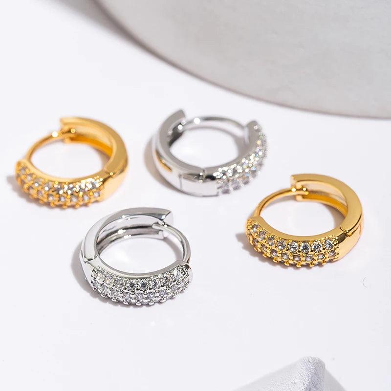 Brincos Shiny Zirconia