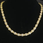 NY Ice Diamond Round Beads 7.5mm Corrente Cubana Diamante Zircônia Cúbica Colar Cubano Estilo Hip Hop Colar Feminino